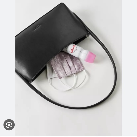 Vagabond Verona Black Leather Bag handbag purse minimal slim shoulder strap NWT - Picture 2 of 12